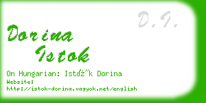 dorina istok business card